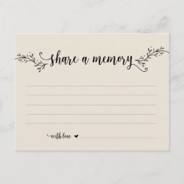 Beerdigungsservice, Schwarz Creme, Speicherkarte f Postkarte