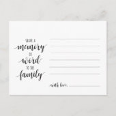 Beerdigungsservice, Schwarzes Skript, Speicherkart Postkarte (Vorderseite)