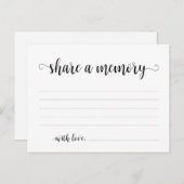 Beerdigungsservice, Schwarzes Skript, Speicherkart Postkarte (Vorne/Hinten)