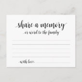 Beerdigungsservice, Schwarzes Skript, Speicherkart Postkarte (Vorderseite)