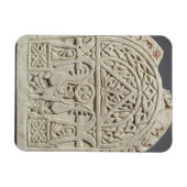 Beerdigungsstela mit Taube oder Adler, 8.-9. Jahrh Magnet (Horizontal)