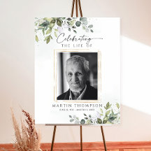 Beerdigungsunterschrift, Feier des Lebens in Liebe