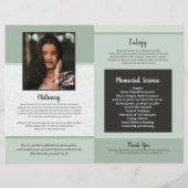 Beerdigungsvorlage (Rückseite)