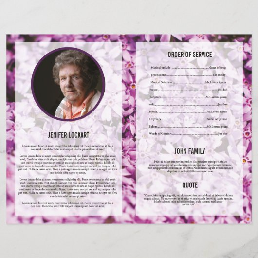 Beerdigungsvorlage (Rückseite)