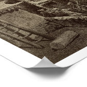 Beerdigungszeremonie in den Ruinen in Akhaltchi, D Poster (Ecke)