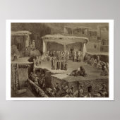 Beerdigungszeremonie in den Ruinen in Akhaltchi, D Poster (Vorne)