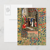 Beerdigungszession mit Grabgraben Postkarte (Vorne/Hinten)