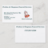 Beerdingungsfeier-Visitenkarte - C… - Besonders Visitenkarte (Vorne/Hinten)