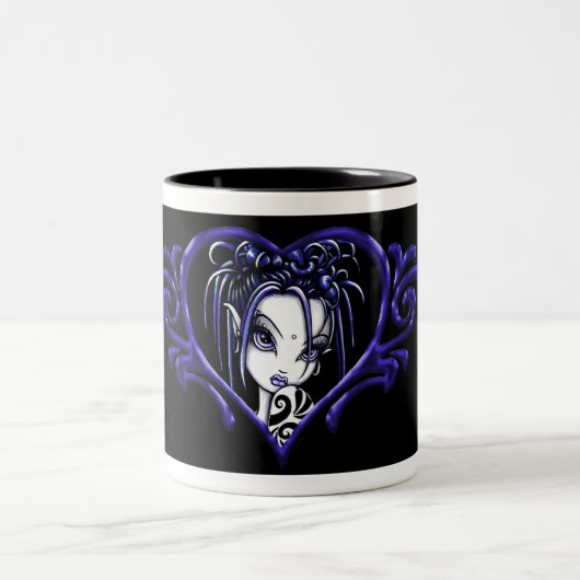 Beere blaue "Sophia" Kaffee-Tasse Zweifarbige Tasse (Mittel)