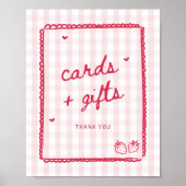 Beere in Liebe Erdbeer Karten und Geschenke  Poster (Vorne)