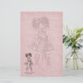 Beere Lolita gotisches Briefpapier (Stehend Vorderseite)