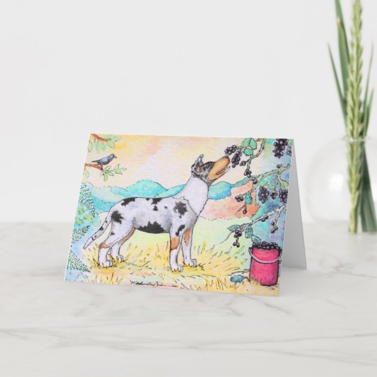 "Beere Pickin'" 4x6 Notecard Karte (Vorderseite)