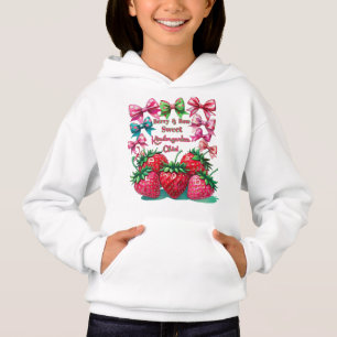 Beere und Schleife Süße Kindergarten Chic Hoodie