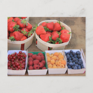 Beeren am Markt Postkarte