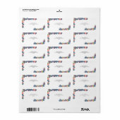 Beeren aus Aquarellfarben Adressaufkleber (Vorne)