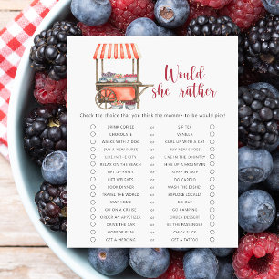 Beeren-Baby-Party: Würde sie eher