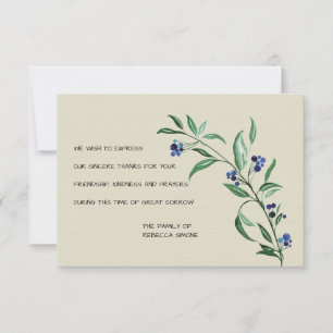 Beeren-Begräbnis danken Ihnen Karten