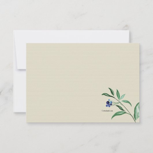 Beeren-Begräbnis danken Ihnen Karten (Rückseite)