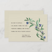 Beeren-Begräbnis danken Ihnen Karten (Vorne/Hinten)