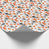 Beeren, Blätter Aquarellfarbe, Farbillustrierung,  Geschenkpapier (Ecke)