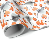 Beeren, Blätter Aquarellfarbe, Farbillustrierung,  Geschenkpapier (Rolleneckpunkt)