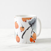 Beeren, Blätter Aquarellfarbe, Farbillustrierung, Kaffeetasse (VorderseiteRechts)