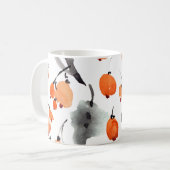 Beeren, Blätter Aquarellfarbe, Farbillustrierung, Kaffeetasse (Vorderseite Links)