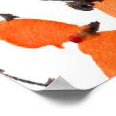 Beeren, Blätter Aquarellfarbe, Farbillustrierung, Poster (Ecke)