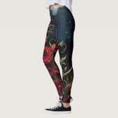 Beeren, Blume, Mitternacht Leggings (Links)