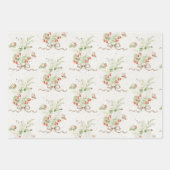 Beeren Blumen Vintage Geschenk Geschenkpapier Set (Vorderseite 2)
