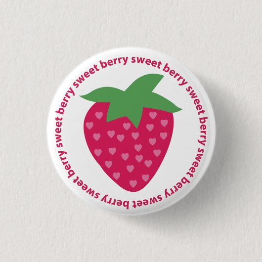 Beeren-Bonbon-Knopf Button (Vorderseite)