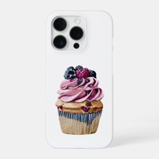 Beeren-Cupcake iPhone Hülle (Rückseite)
