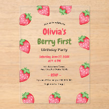 Beeren-Erstgeburtstag-Erdbeere 1. Geburtstag