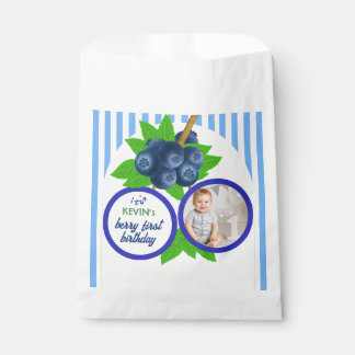 Beeren-Erstgeburtstags-Sommer-Blau-Beeren-Party Geschenktütchen
