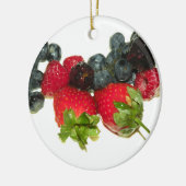 Beeren-Freuden-Verzierung Keramik Ornament (Links)
