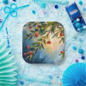 Beeren & Grünzeug | Frohe Weihnachten Pappteller (Party)