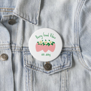Beeren-Gute Vibes den ganzen Tag Button