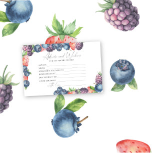 Beeren - Hochzeitsdusche-Tipps und Wünsche Briefpapier