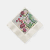 Beeren. Kirschen Serviette (Ecke)