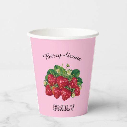 Beeren-lecker Pappbecher (Vorderseite)