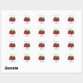 Beeren-lecker Runder Aufkleber (Blatt)