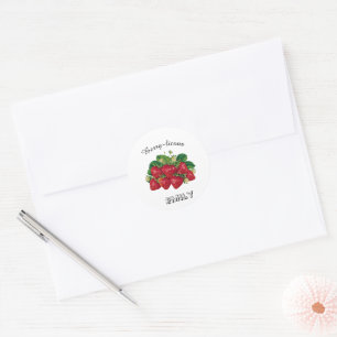 Beeren-lecker Runder Aufkleber