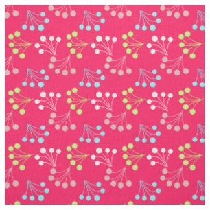 Beeren mit fester Farbe, einfaches Muster, Retro-6 Stoff