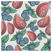 Beeren-Mustergewebe Stoff (Nahaufnahme)