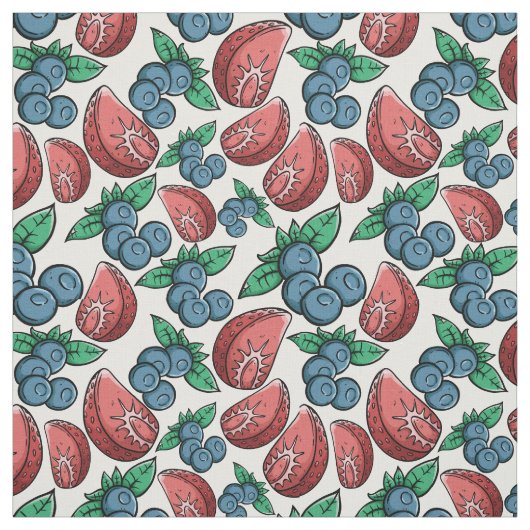 Beeren-Mustergewebe Stoff (Muster)