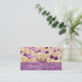 Beeren n Creme-Kuchen-Bäckerei Visitenkarte (Stehend Vorderseite)