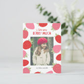 Beeren-niedlicher KlassenzimmerValentine Feiertagspostkarte (Stehend Vorderseite)