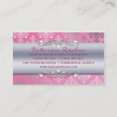 Beeren-rosa schneidige visitenkarte (Rückseite)