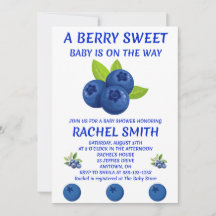 Beeren süße Babyparty-Einladung