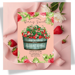 Beeren süße Babyshower Babyshower Einladung